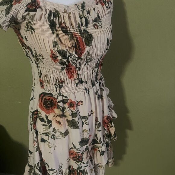 Floral Off-Shoulder Dress - Picture 1 of 6